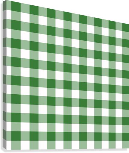 Green Plaid Pattern Canvas Print