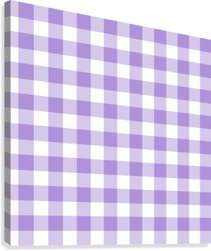 Purple Plaid Pattern Canvas Print