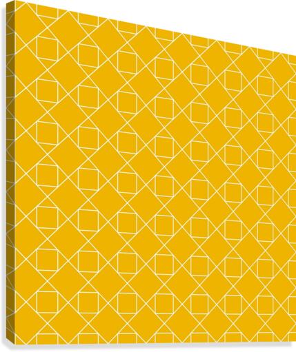 Yellow Diamonds Pattern  Canvas Print