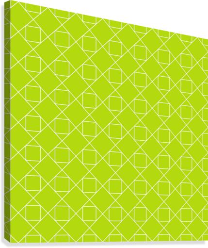 Light Green Diamonds Pattern  Canvas Print