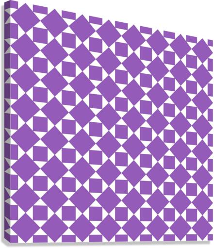 Purple Geometric Pattern Canvas Print