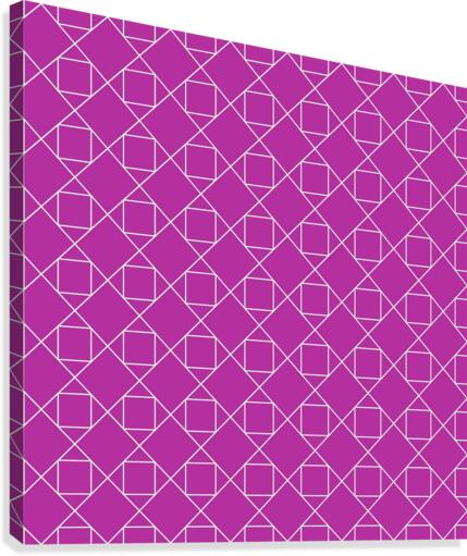 Magenta Geometric Pattern Canvas Print