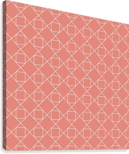 Pink Geometric Pattern Canvas Print