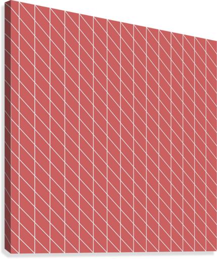 Orange Checkers Pattern Canvas Print