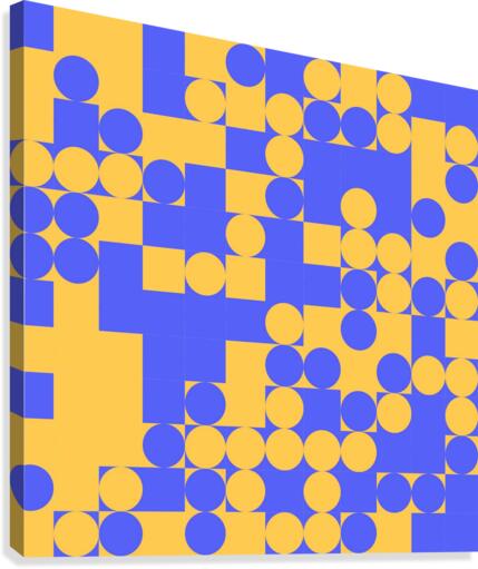 Dots and Square Pattern Canvas Print