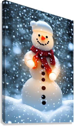 Snowman Magic Canvas Print