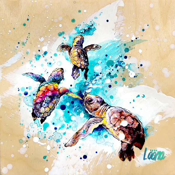 Chelonia Mydas by LoonaPainting
