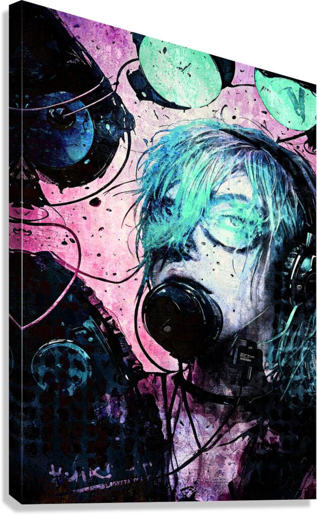 technicolor punks level 1 Canvas Print