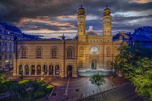 Exterior of the Dohany Street Synagogue Budapest Hungary 