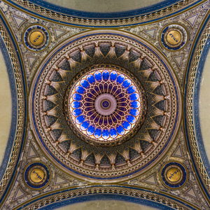 Szeged Hungary Synagogue Ceiling
