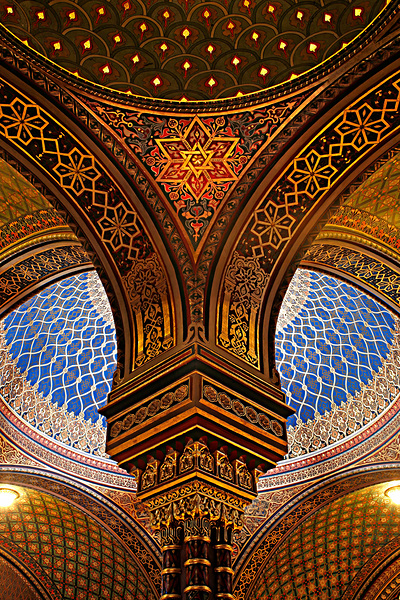 Spanish Synagogue Prague Czech Republic  by Judaic Gallery