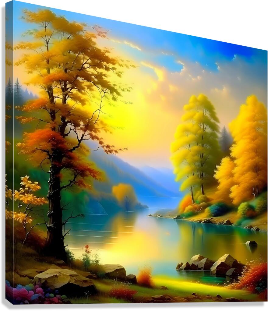Waking River Canvas Print