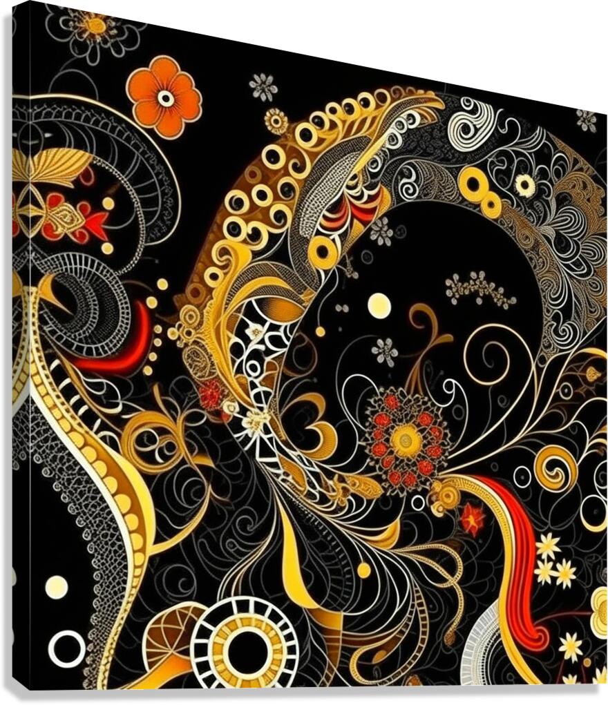  Floral pattern1 Canvas Print