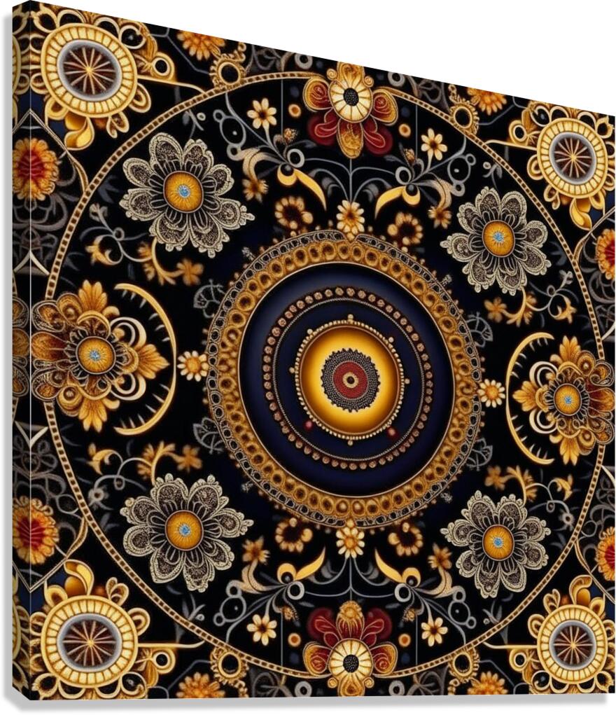  Floral pattern  8 Canvas Print