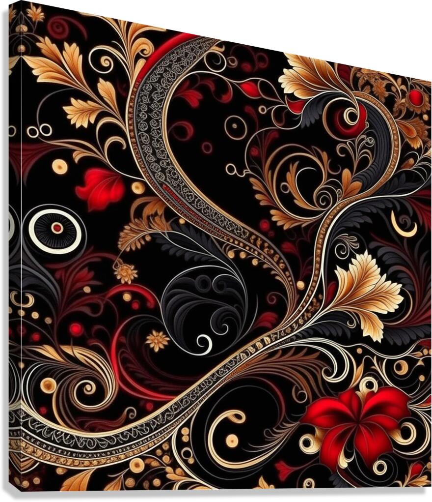  Floral pattern 3  Canvas Print