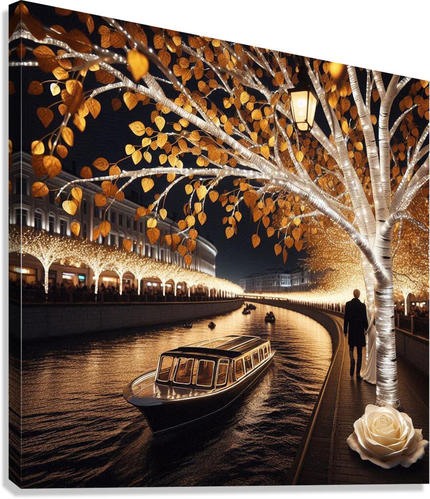    Evening walk   Canvas Print