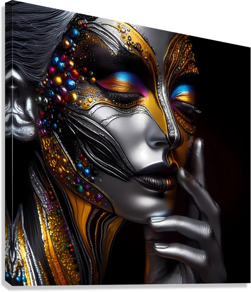 Silver model Canvas Print