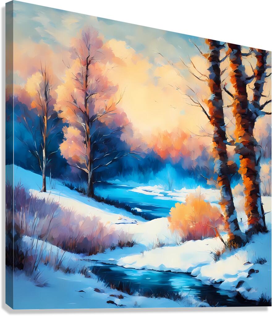   Winter landscape Canvas Print