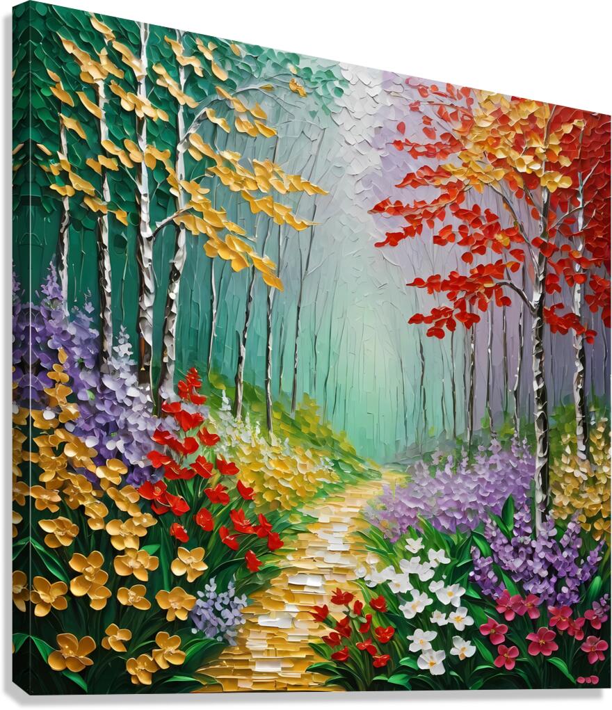  Path in the forest Canvas Print