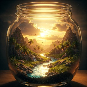 A Miniature World Encapsulated in Glas