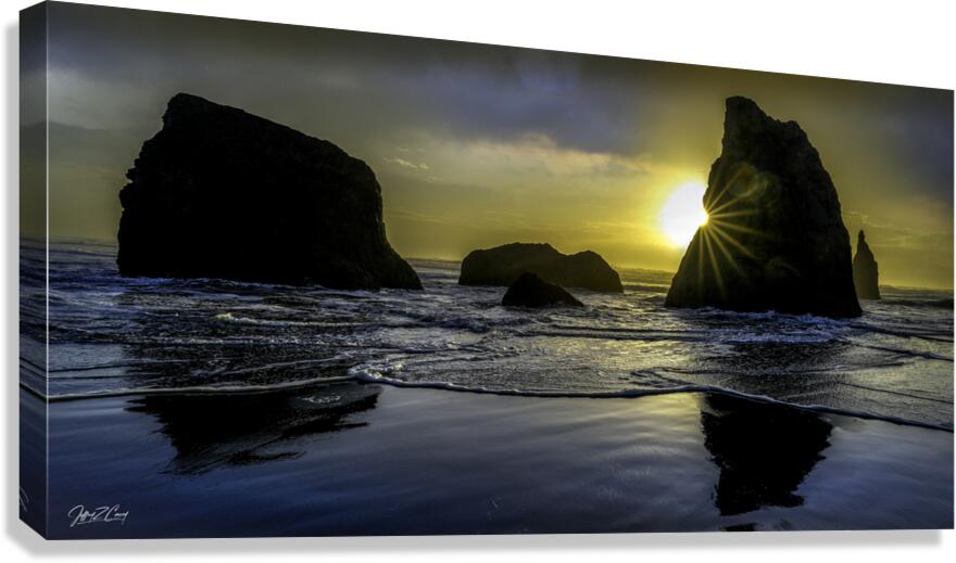 BANDON SEA STACKS  Canvas Print