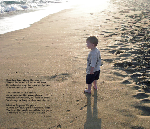 Boy on the Sand Print