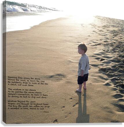 Boy on the Sand Canvas Print