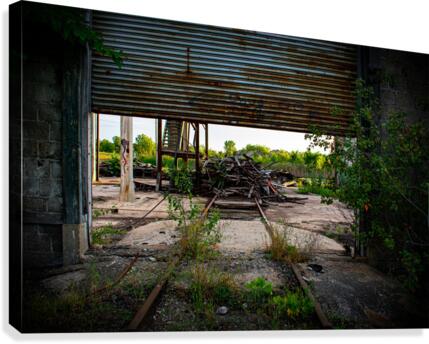 Abandoned Train Station Canvas Print