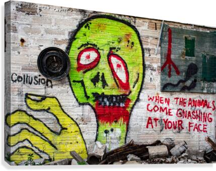 Graphic Graffiti Canvas Print