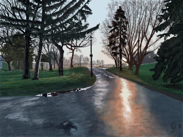 Apres la pluie Print