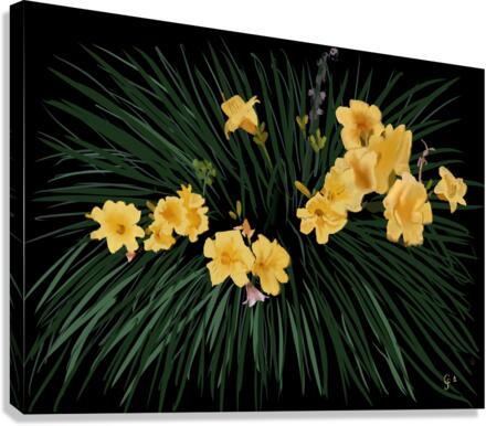 Fleurs dansantes Canvas Print