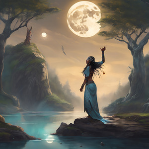 In the heart of a wild landscape a beautiful sham