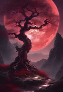 the ethereal beauty of a mystical landscape under esrgan