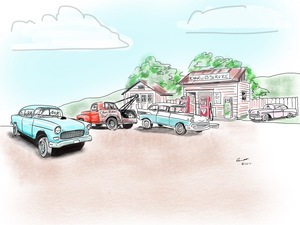 z 50s service station