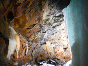 Behind Frozen Cucumber Falls