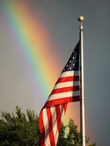 Rainbow & Flag