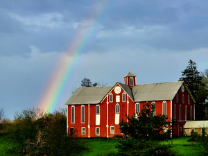 Rainbow & Barn