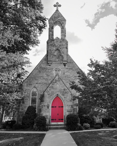 Red Church Door