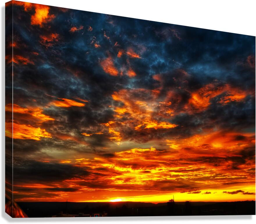 Fiery Sunset  Canvas Print