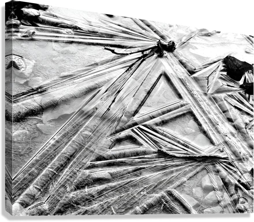 Geometric Ice  Canvas Print
