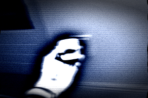 Abstract Blurry Hand in Digital Motion