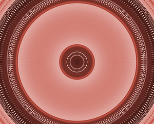Abstract Red Circular Pattern with Intricate Design