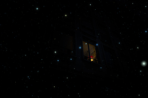 Window to the Starlit Night