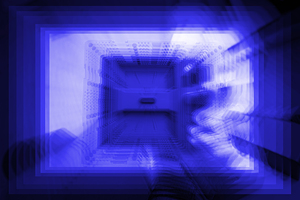 Blurry Refrigerator in Room