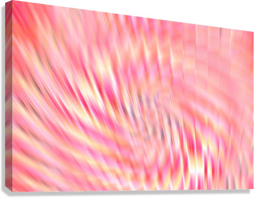 Abstract Pink and Yellow Motion Blur Canvas Print