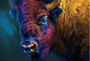 Tricolor Bison