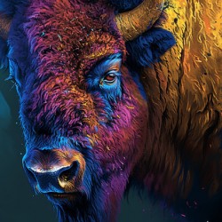 Tricolor Bison