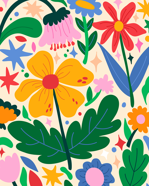 Flower Mixtape Print