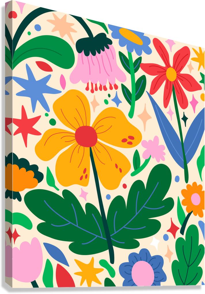 Flower Mixtape Canvas Print