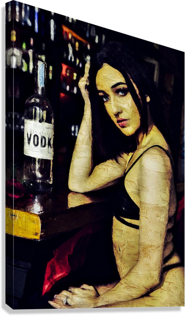 Neon Glare Canvas Print